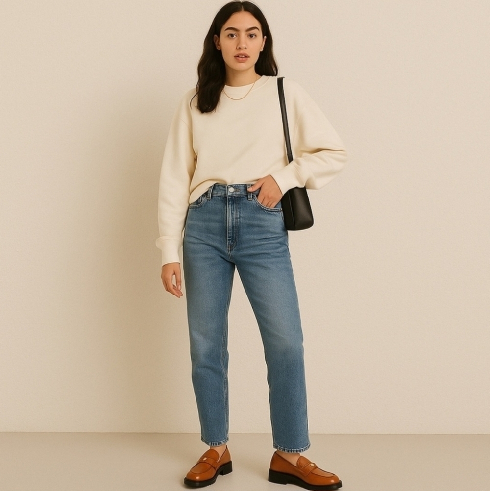 Free People Liv Penny Loafers Bronzer Leather Slip On Dress Shoes Size 10 NEW